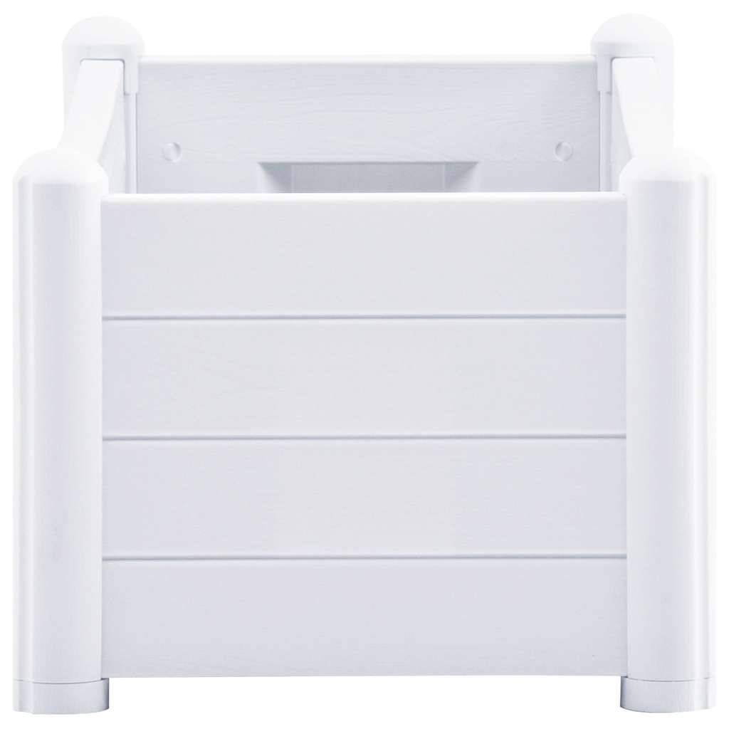 Lit surélevé de jardin PP Blanc 100 x 43 x 35 cm - PANGIVO - Image 4