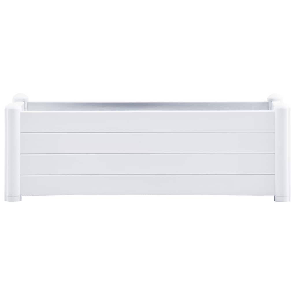 Lit surélevé de jardin PP Blanc 100 x 43 x 35 cm - PANGIVO - Image 3