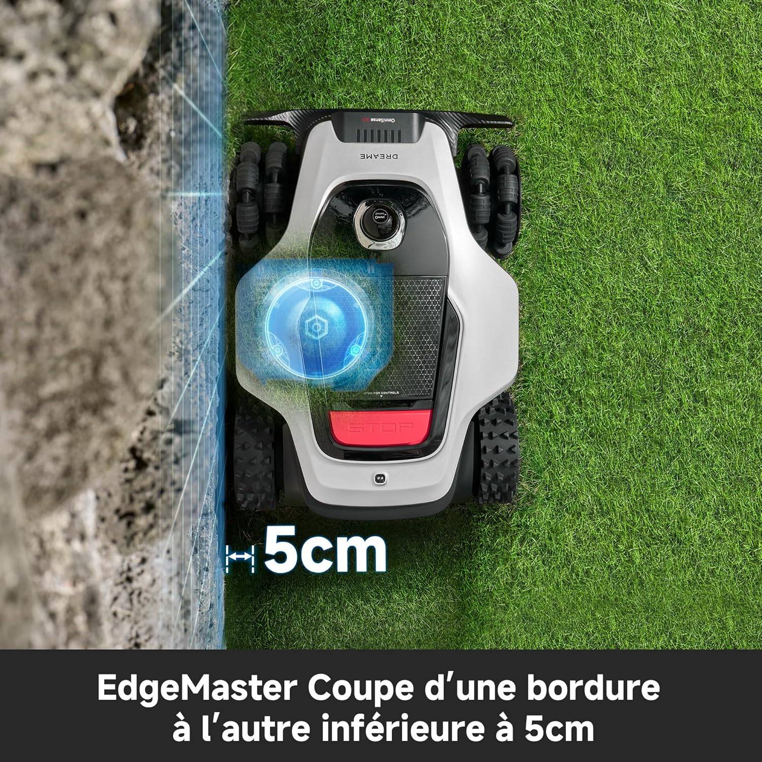 DREAME A3 AWD Pro 5000 – Robot tondeuse 4 roues motrices 5 000 m², LiDAR 3D et pentes 80 % - Image 5