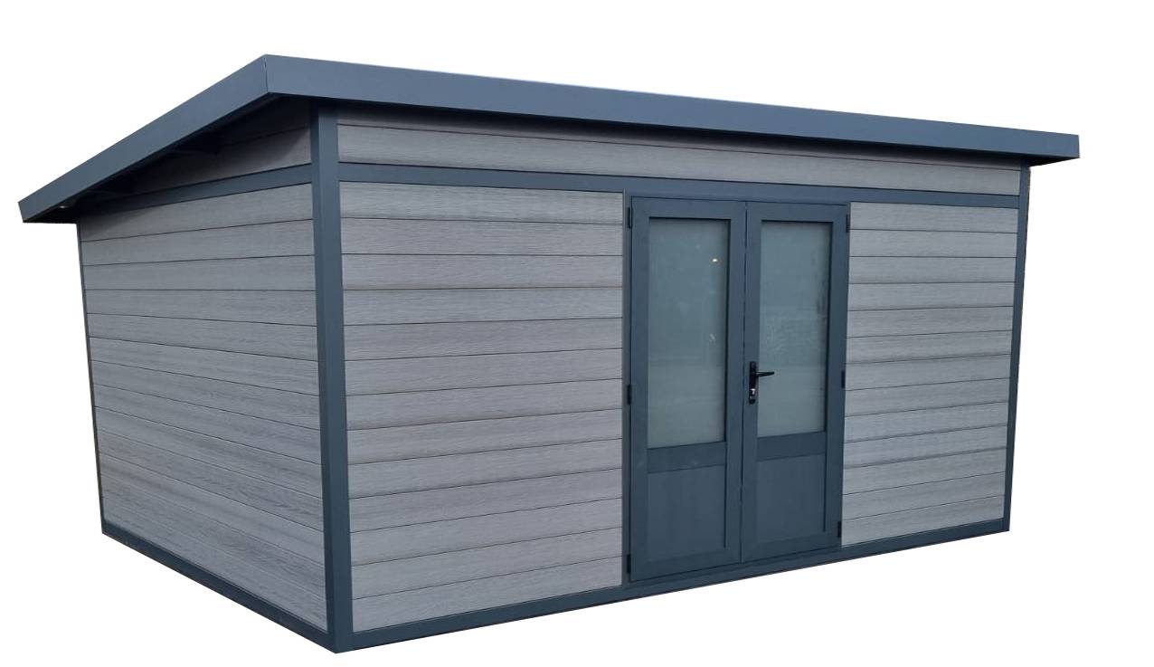 Green Outside - Abri composite EAZY-LODGE Coexprotect® 19 Toit Monopente Toiture Bac Acier - Image 1
