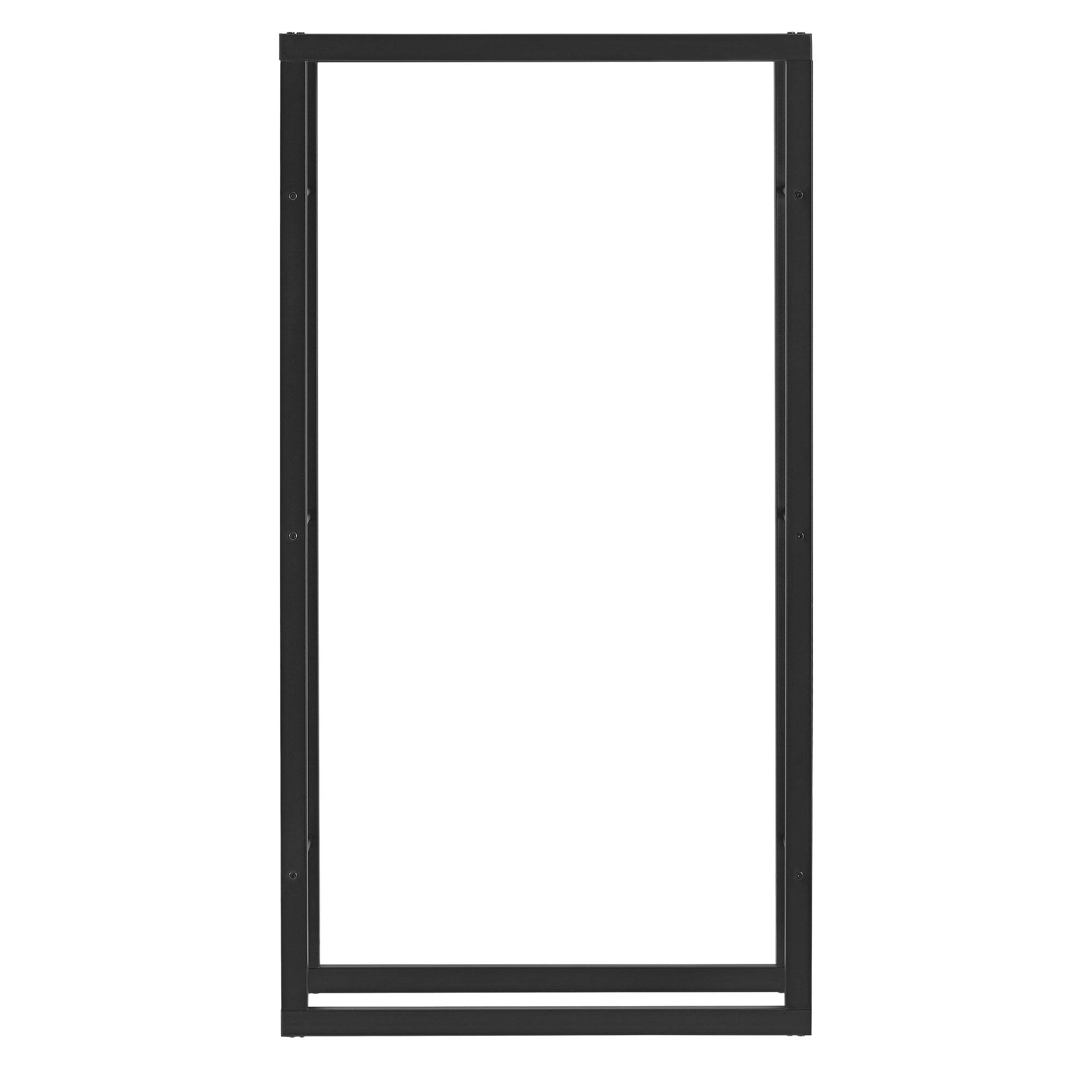 Helloshop26 - Range-bûches pour usage intérieur extérieur porte-bûches design support rangement bois de chauffage acier laqué noir 75 x 150 x 25 cm - Imagen 2