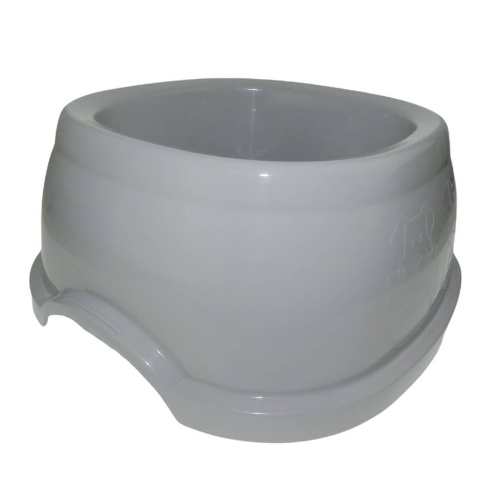 Ecuelle carrée 3 litres, gris en plastique, pour chien - Imagen 2