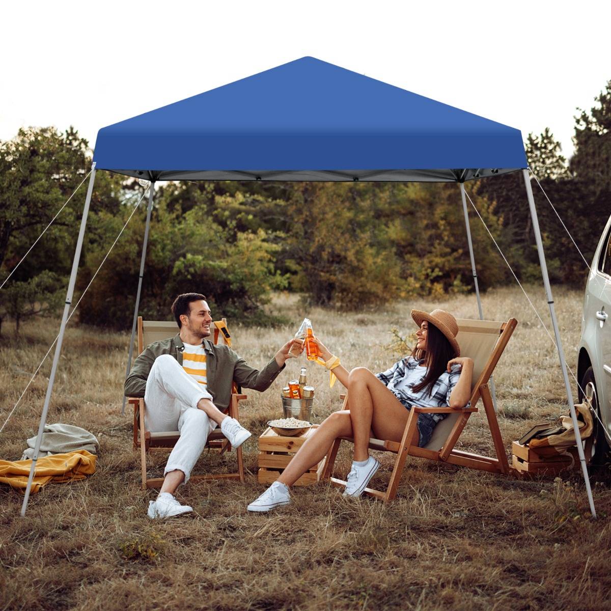 Tente Bulle Pop-Up 3x3m Instantanée – Tonnelle Dôme Extérieur Étanché, Anti-Insectes, Idéale Camping, Plage, Jardin