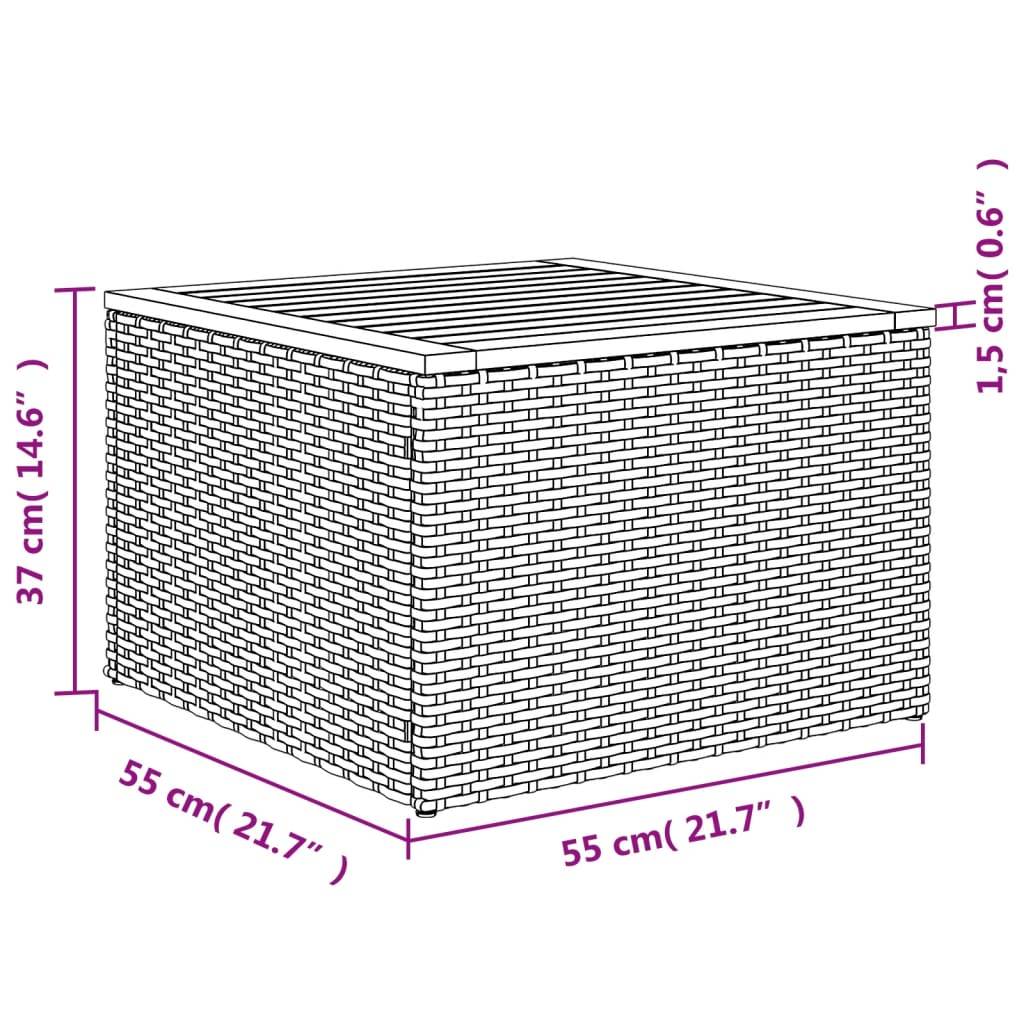 ComfortXL - Salon de Jardin Noir 8 Places Résine Tressée Modulable avec Coussins Blanc Crème pour Patio – ComfortXL Outdoor Living - Image 6