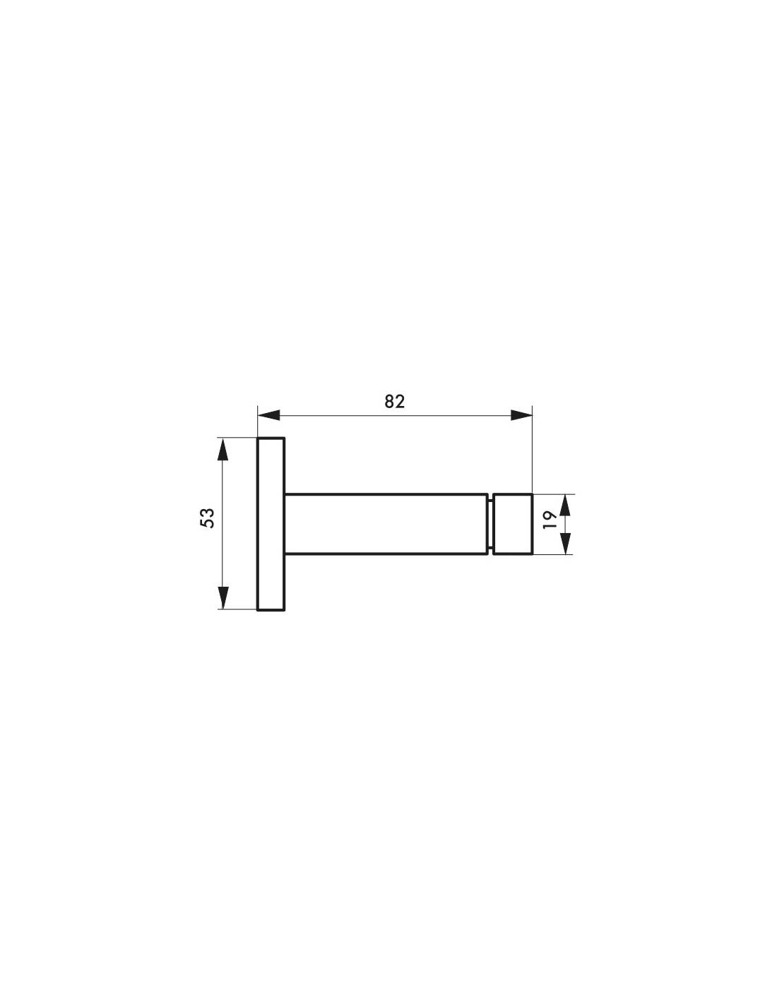 Butoir balustre, fixation au mur, inox, Ø53x82mm - THIRARD - Image 2