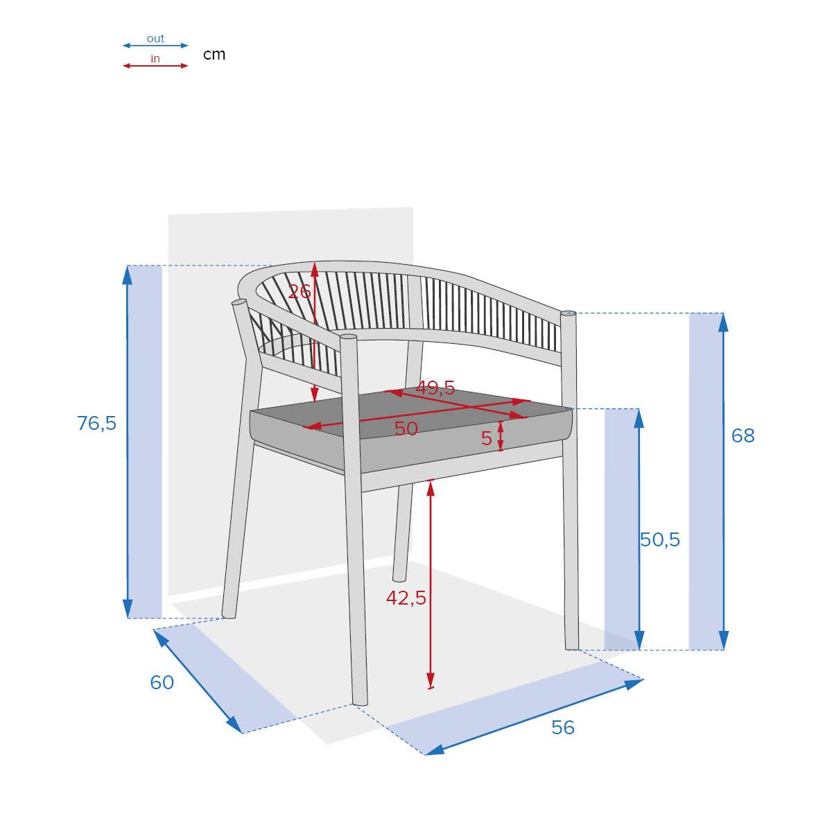 Hesperide - Lot de 2 fauteuils de jardin "Tevio" vert olive en aluminium traité époxy et acacia Hespéride - Imagen 6