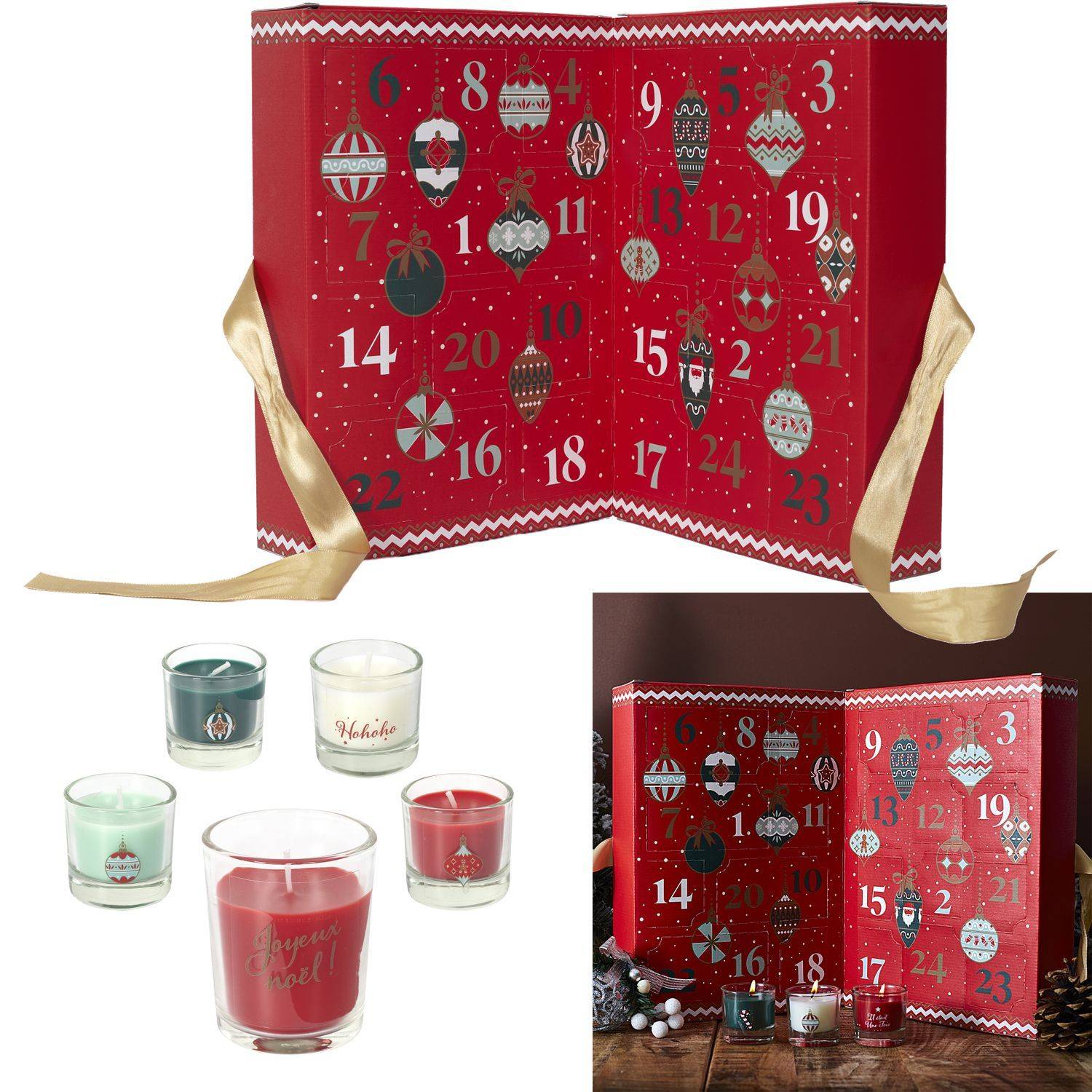 The Home Deco Factory - Calendrier de l'Avent 24 bougies parfumées - The Home Deco Factory - Imagen 3