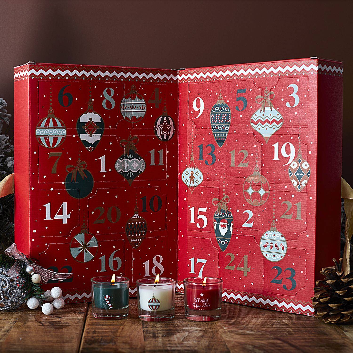 The Home Deco Factory - Calendrier de l'Avent 24 bougies parfumées - The Home Deco Factory - Imagen 2