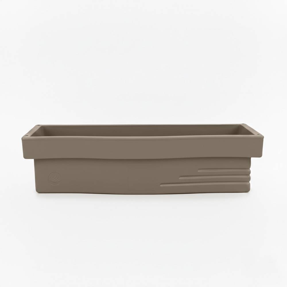 Jardinière design effet pierre 70l avec réserve d'eau-plast'up rotomoulage - Imagen 1