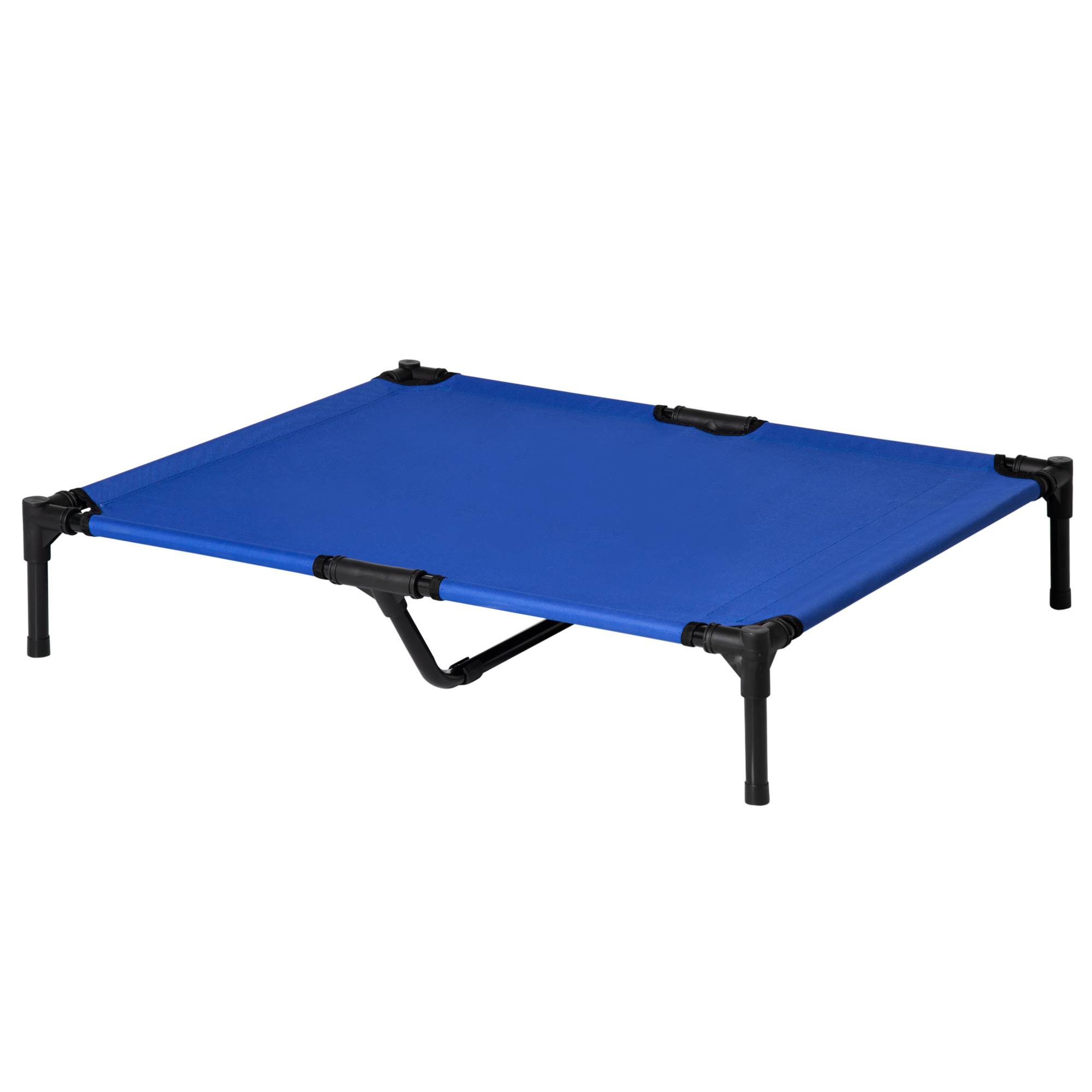 Lit surélevé chien tissu oxford lit rafraîchissant animaux extérieur pliable 92x76x18cm - ComfortXL Outdoor Living - Image 2