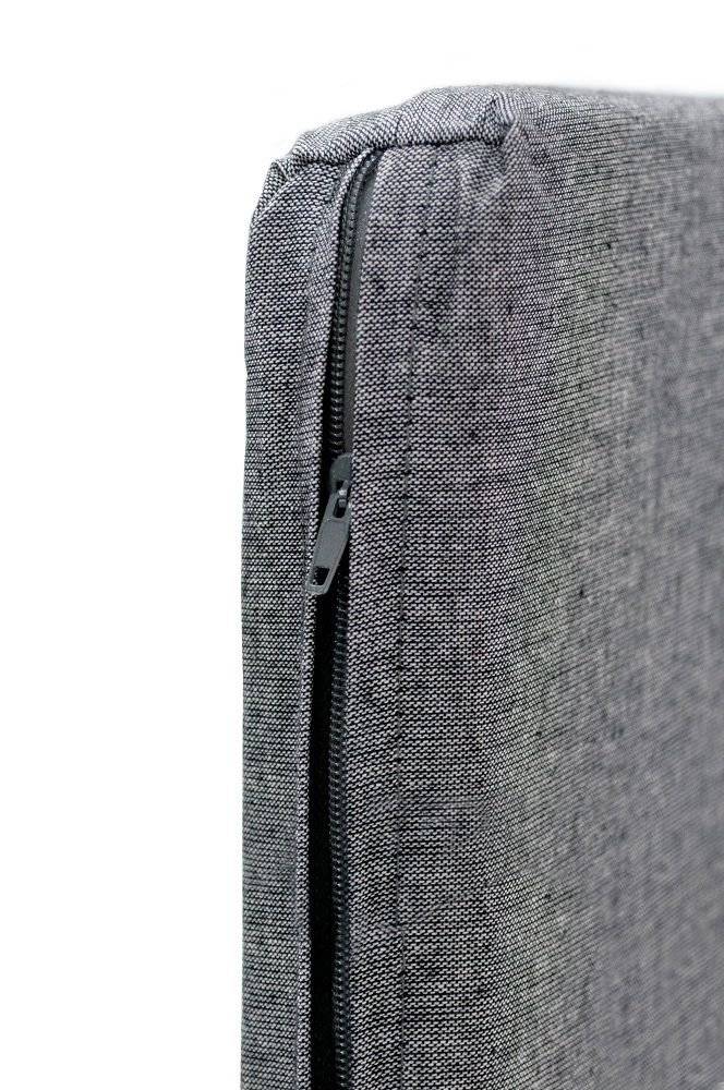 Dmora - Ensemble de salon d'extérieur Dmuh, Salon de jardin avec coussins, Salon d'intérieur effet rotin, 100% Made in Italy, Anthracite - Dmora - Imagen 5