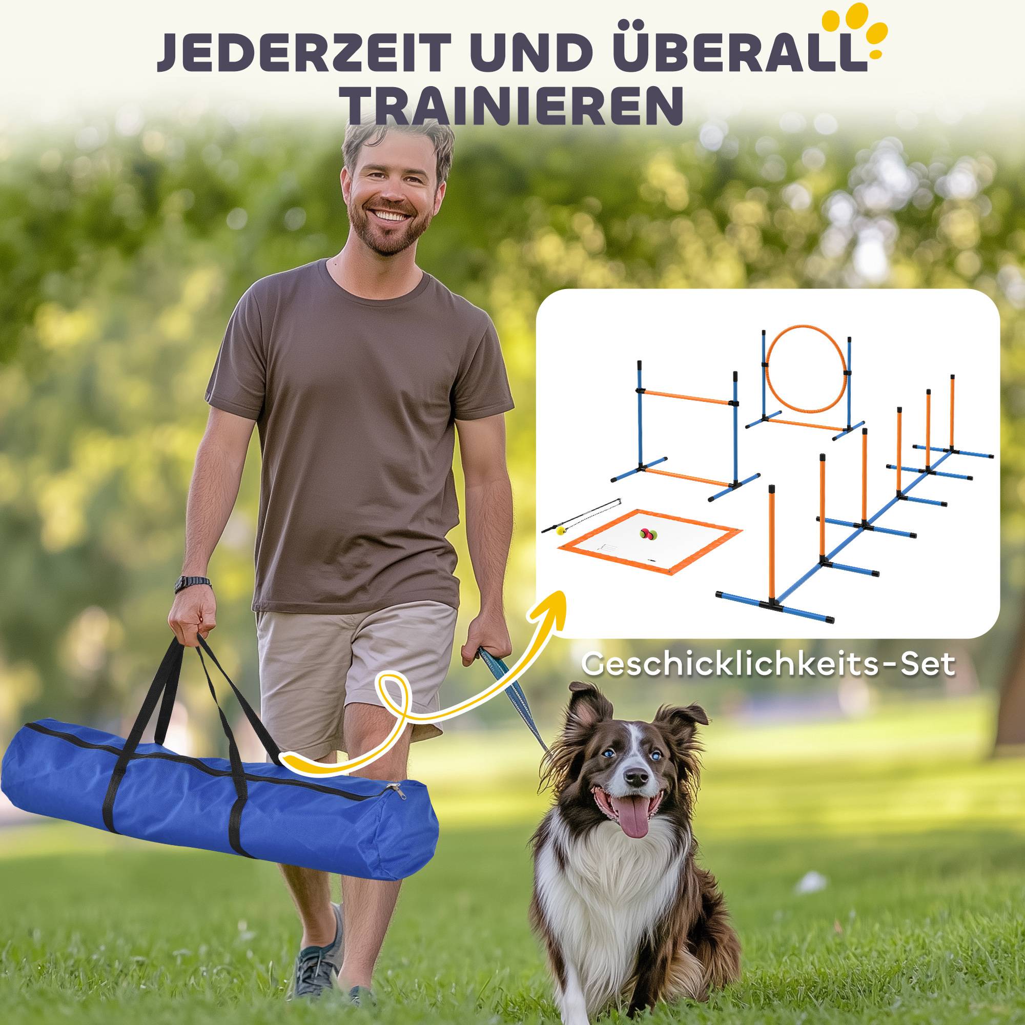 Kit d'agilité pour chien plastique multicolore 348 x 69 x 69 cm - PANGIVO - Image 8