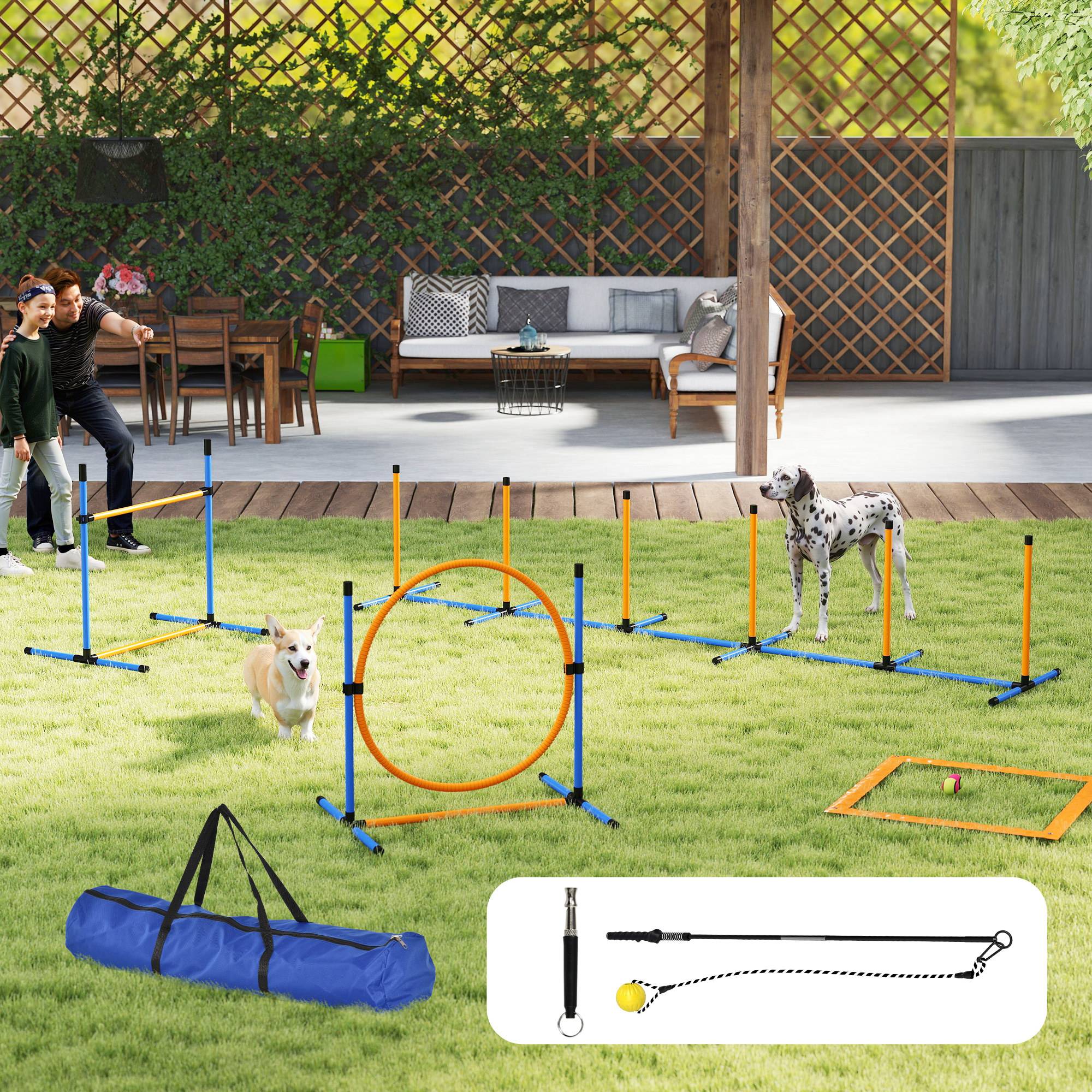 Kit d'agilité pour chien plastique multicolore 348 x 69 x 69 cm - PANGIVO - Image 3