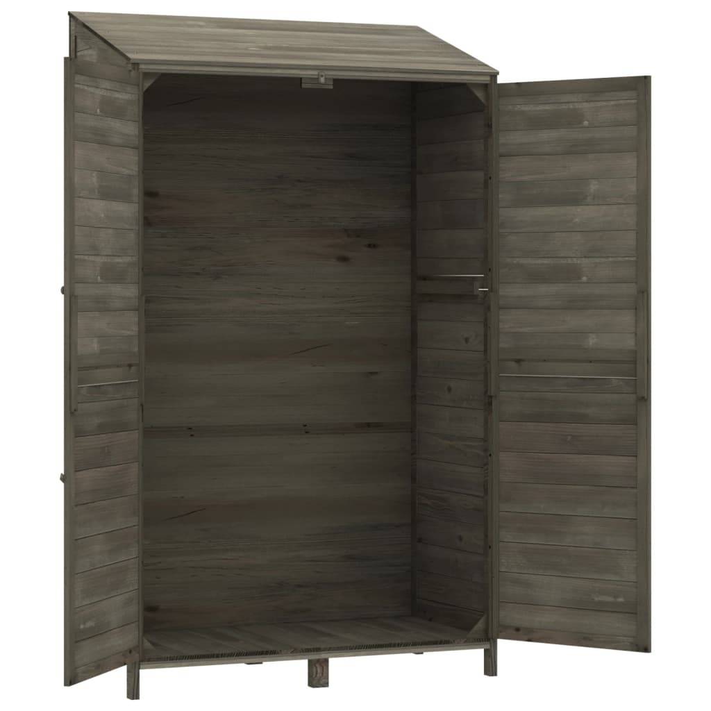 Vidaxl - Remise de jardin Anthracite 102x52x174,5cm Bois de sapin solide vidaXL 152192 - Image 10