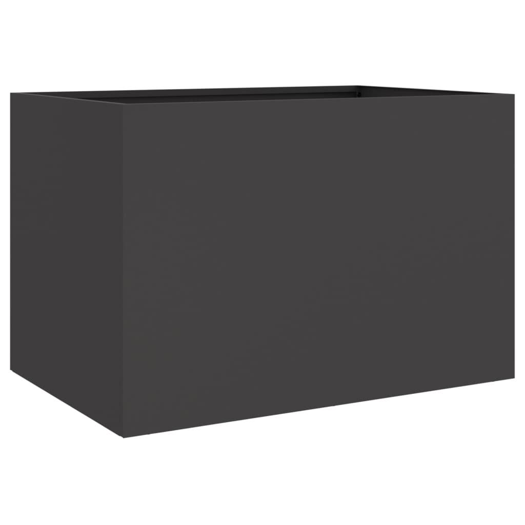 PANGIVO - Jardinière acier noir 62 x 47 x 46 cm - PANGIVO - Image 2