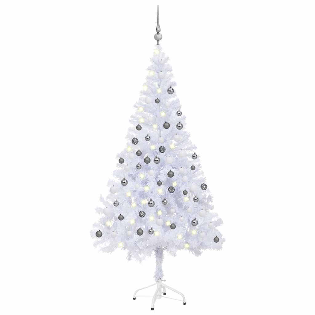 Vidaxl - Arbre de Noël artificiel pré-éclairé/boules 180 cm 620 branches vidaXL 3077666 - Image 2
