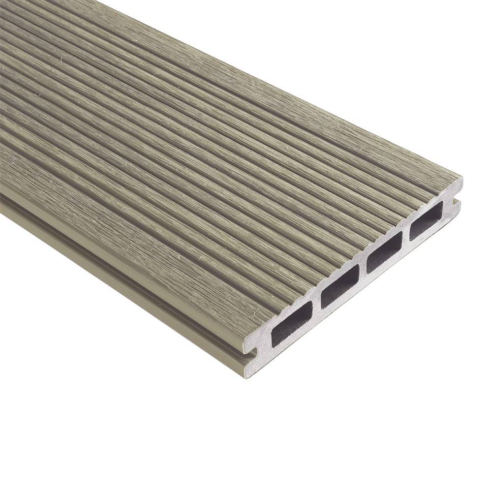 Kit Terrasse Composite NAVIA 10m² - Gris Clair - 31 lames de Terrasse (220 x 14.5 x 2.2 cm) - Fixation par Clips - Terrasse - Imagen 4