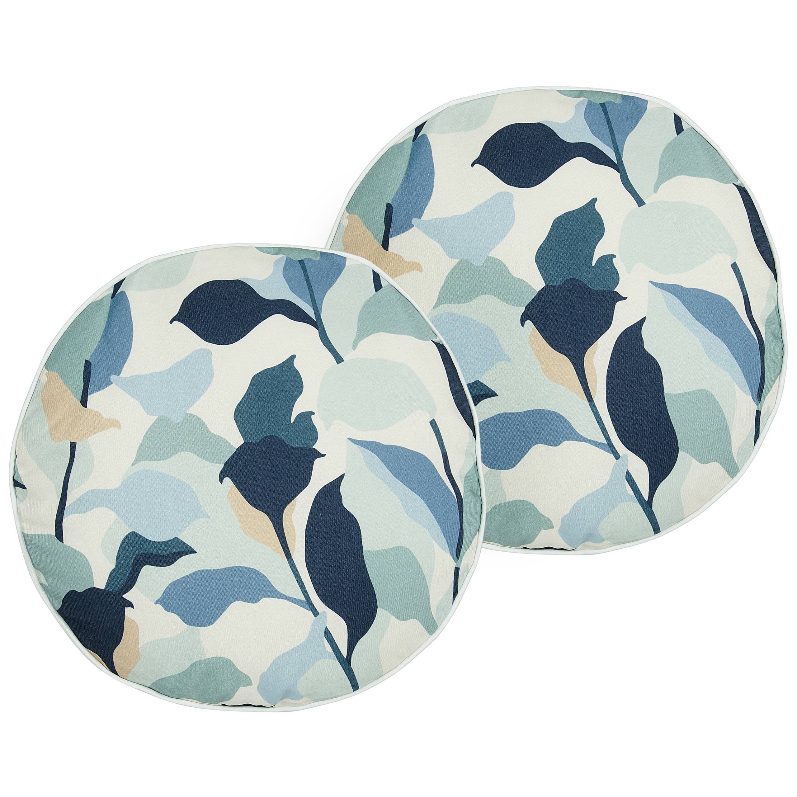 Beliani - Coussin d'extérieur Polyester Bleu VEGLINO Beliani - Imagen 1