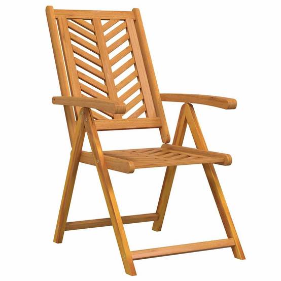 Ensemble de salle à manger jardin bois d'acacia massif marron 200 x 90 x 74 cm (9 pièces) - PANGIVO - Image 5