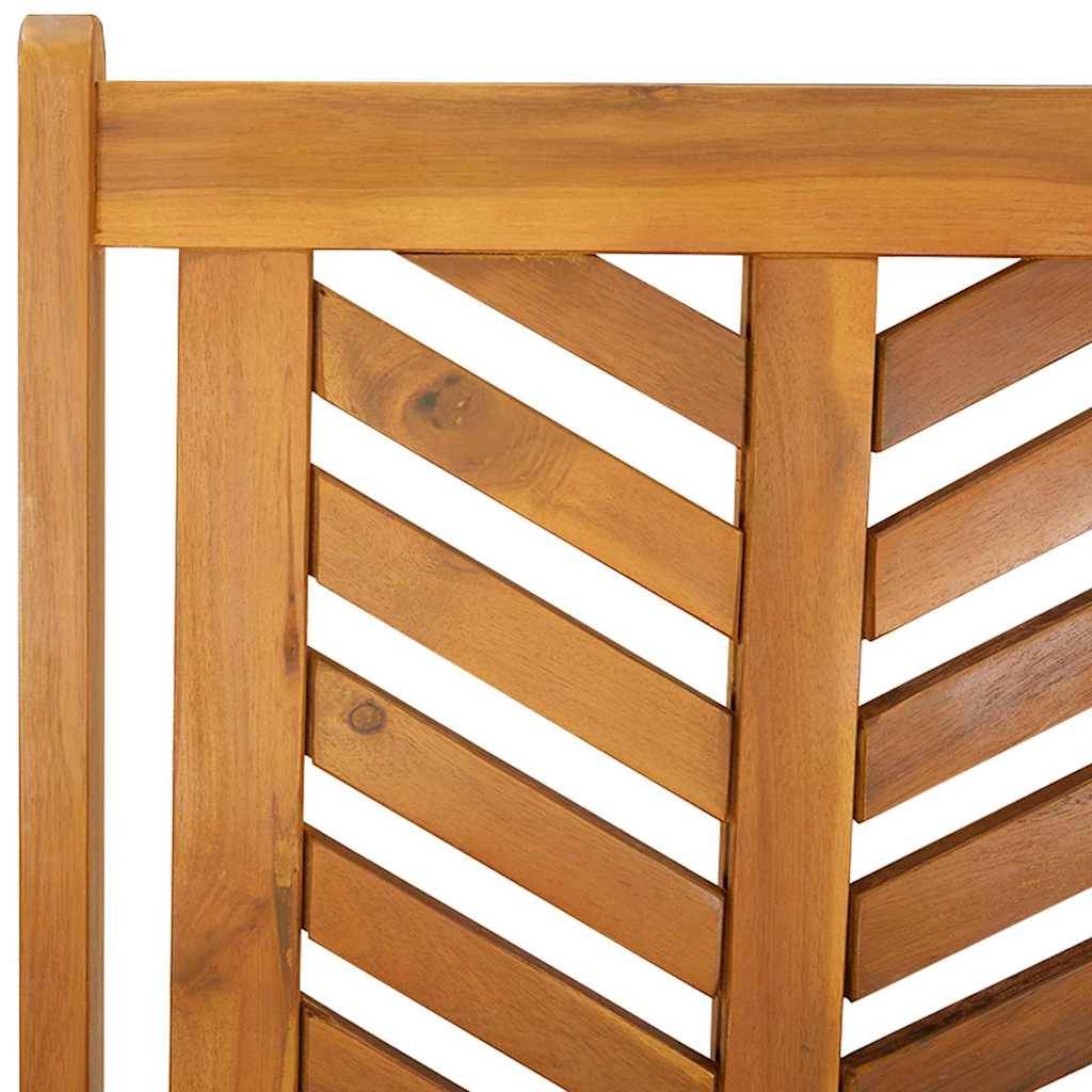 Ensemble de salle à manger jardin bois d'acacia massif marron 200 x 90 x 74 cm (9 pièces) - PANGIVO - Image 9