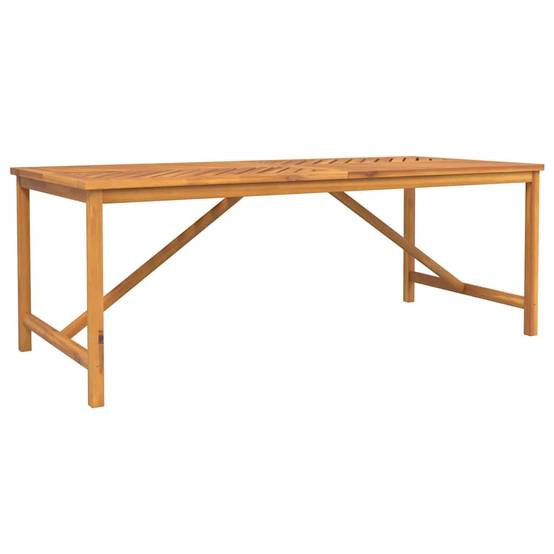 Ensemble de salle à manger jardin bois d'acacia massif marron 200 x 90 x 74 cm (9 pièces) - PANGIVO - Image 6