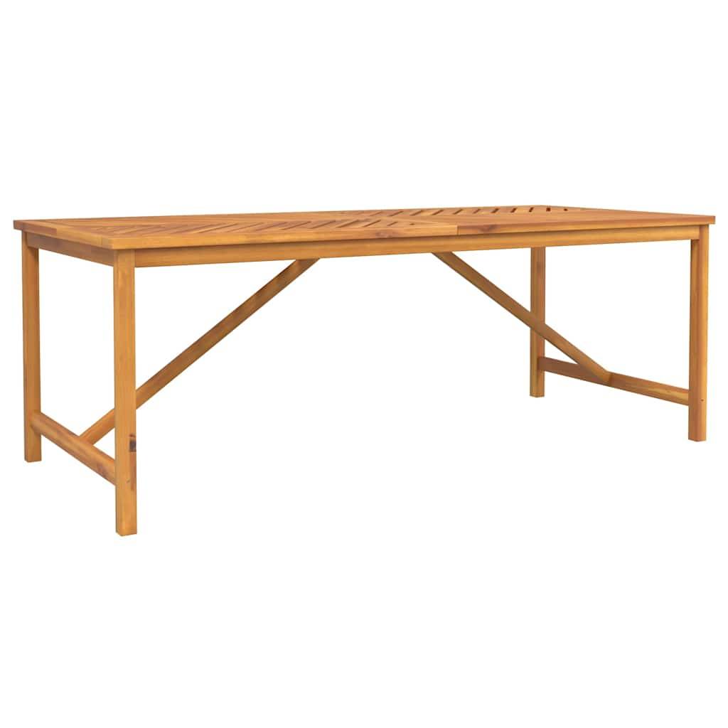 Ensemble de salle à manger jardin bois d'acacia massif marron 200 x 90 x 74 cm (9 pièces) - PANGIVO - Image 6