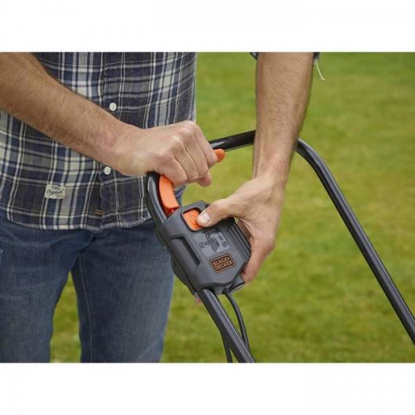 Tondeuse a Gazon a Gazon Electrique Filaire 1200W 32 cm - BLACK+DECKER - BEMW451-QS - 3 Hauteurs Réglables - Image 3