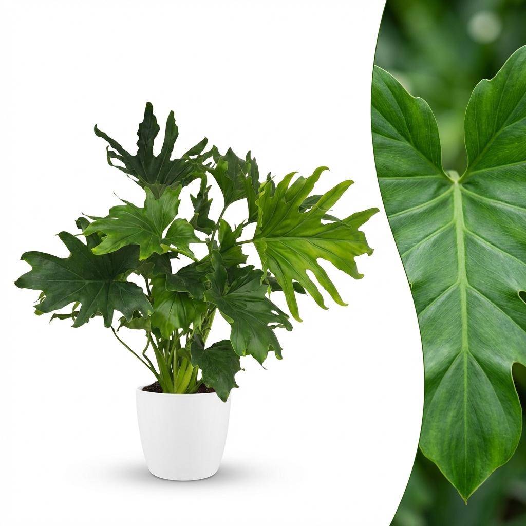 Philodendron - Philodendron Lickety split - Pot de 19cm - Hauteur 70cm - Blanc - Plantes d'intérieur - Image 9