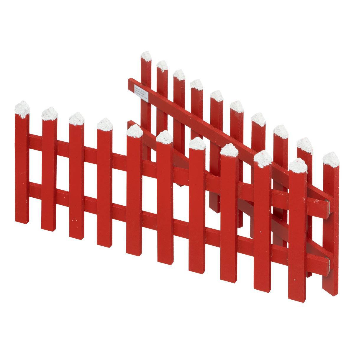 Atmosphera - Clôture bois rouge 90x20cm - Atmosphera Créateur d'intérieur - Imagen 1