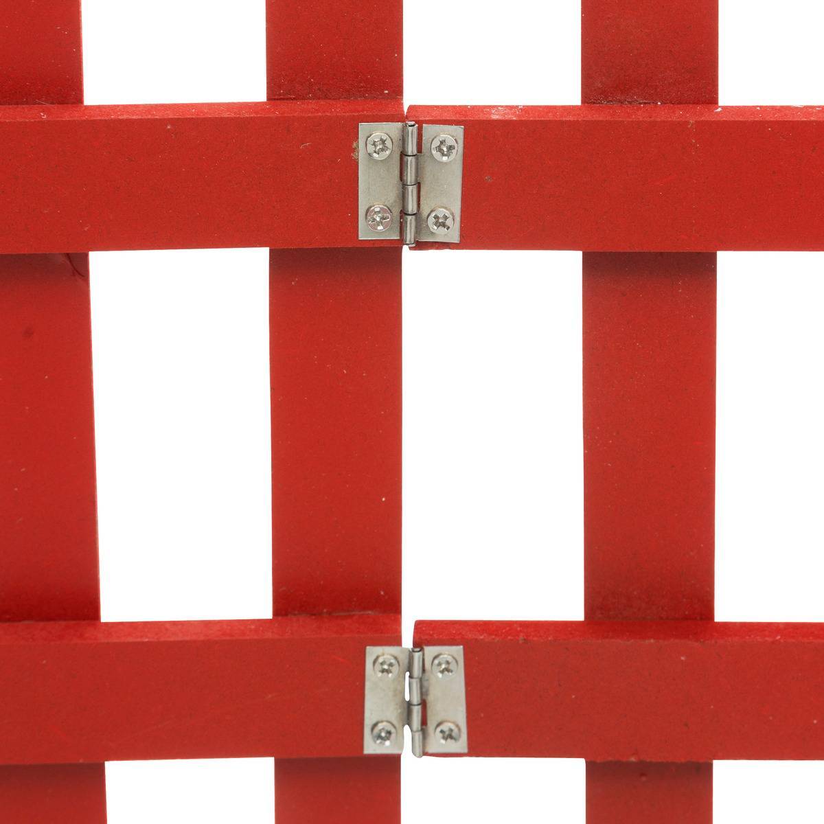 Atmosphera - Clôture bois rouge 90x20cm - Atmosphera Créateur d'intérieur - Imagen 2