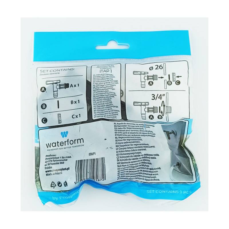 Lem Select - Robinet pour réservoir d'eau de pluie Cantap - Waterform - Imagen 4