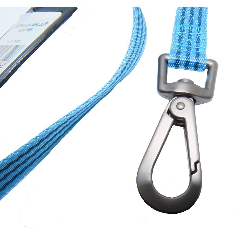 Laisse jannu bleu 1 mètre x 15 mm  pour chien. - Imagen 2