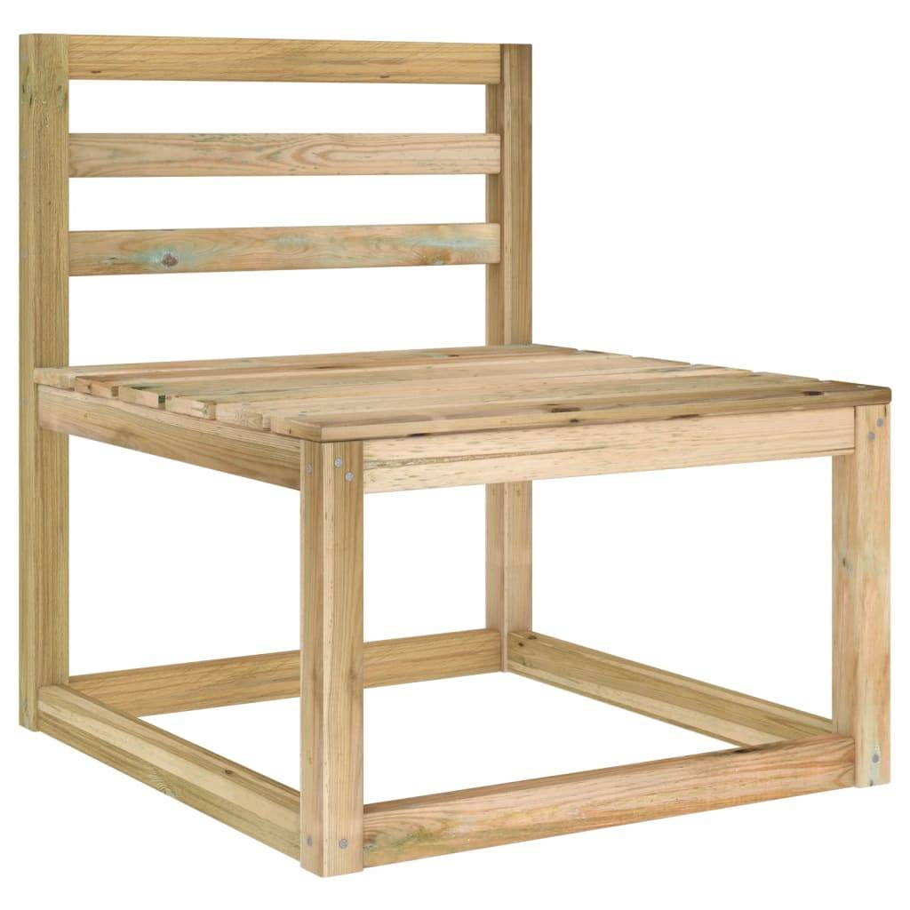 Helloshop26 - Salon de jardin meuble d'extérieur ensemble de mobilier 10 pièces bois de pin imprégné de vert - Imagen 5