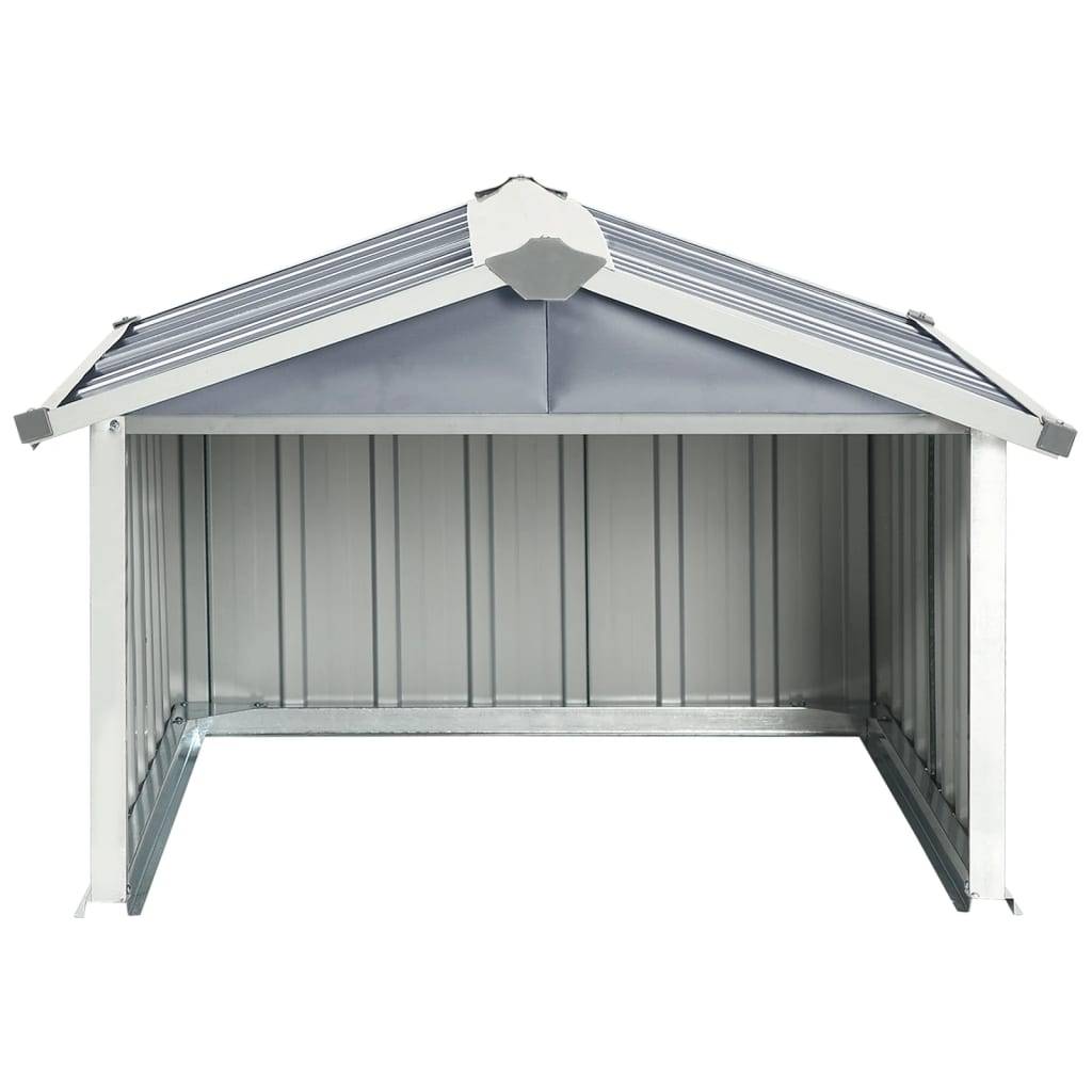 Helloshop26 - Abri pour robot de jardin 92 x 97 x 63 cm acier galvanisé gris - Imagen 3