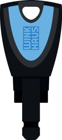 Clé connecté WINKHAUS pour cylindre BlueCompact - Bleue - BON 0 BL5