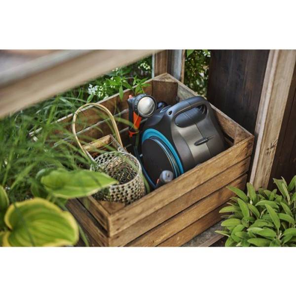 Gardena - Dévidoir portable automatique – MoveMatic – Tuyau 12,5 m – Enroulement RollControl - Image 2