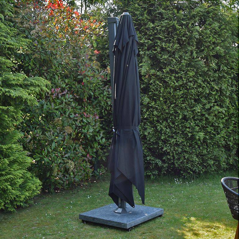 Parasol déporté noir 4x3 Neptunia - Gecko Jardin - Imagen 3