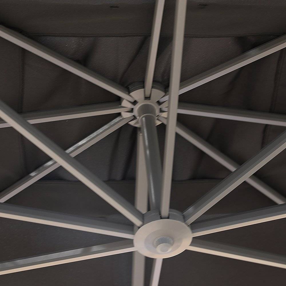 Parasol déporté noir 4x3 Neptunia - Gecko Jardin - Imagen 5