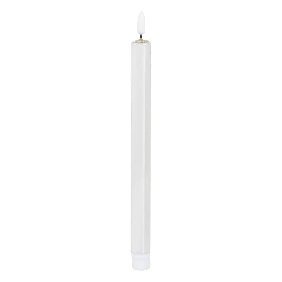Feeric Christmas - Lot de 2 bougies LED bâton métal argent - Feeric Lights & Christmas - Image 2