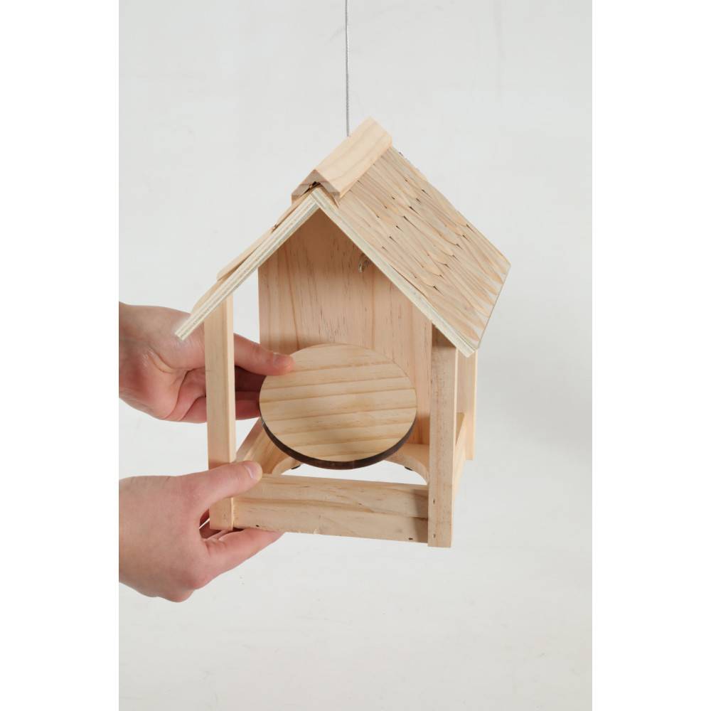 Zolux - Mangeoire Cup Grizzli 3 en 1 , toit en bois, pour oiseaux - Image 7