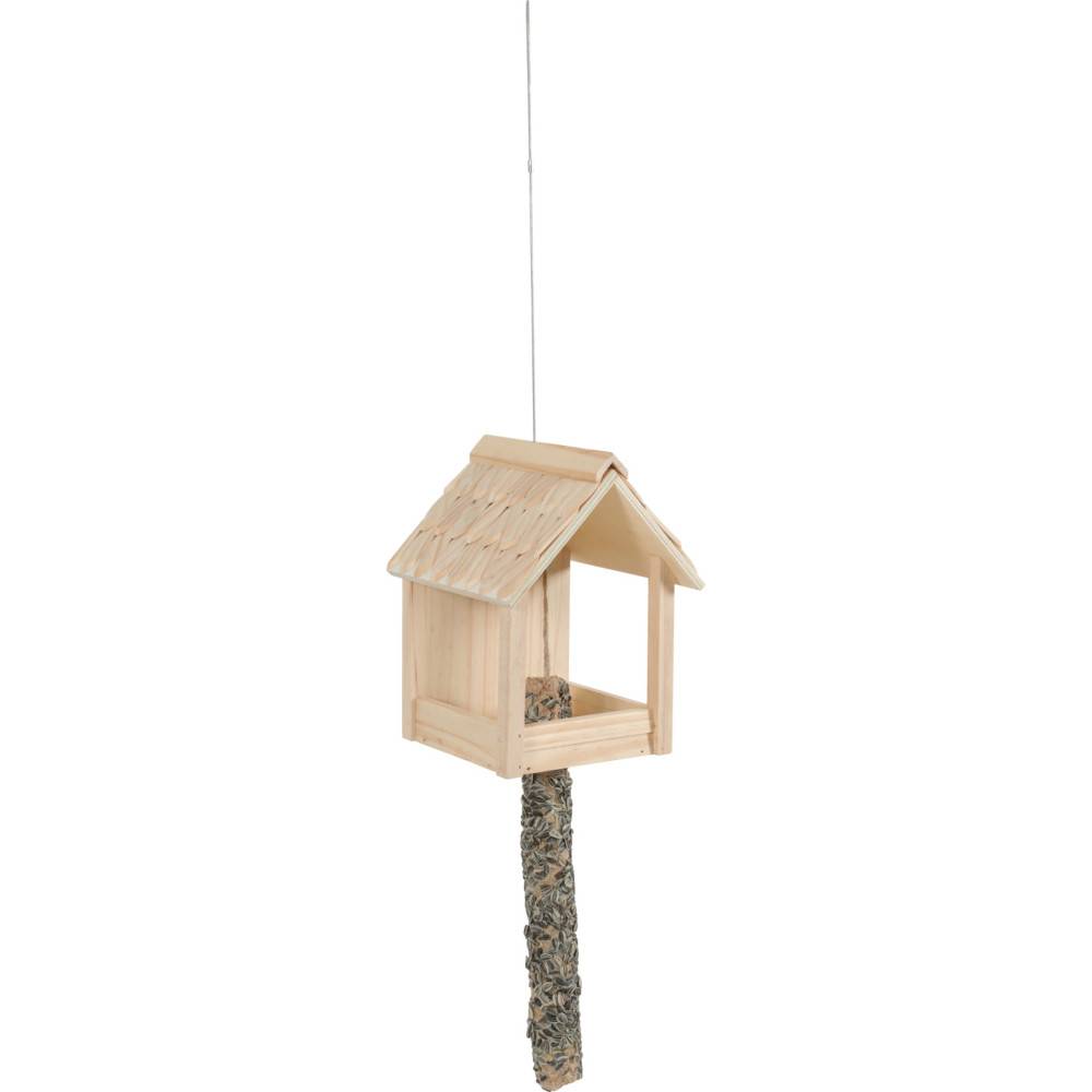 Zolux - Mangeoire Cup Grizzli 3 en 1 , toit en bois, pour oiseaux - Image 4