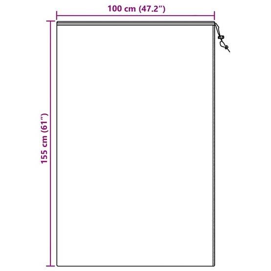 Lot de 5 Housses de Protection Hiver Polaire Tissu Non Tissé avec Zip pour Jardin Vert 1.55x1m – ComfortXL Outdoor Living - Image 6