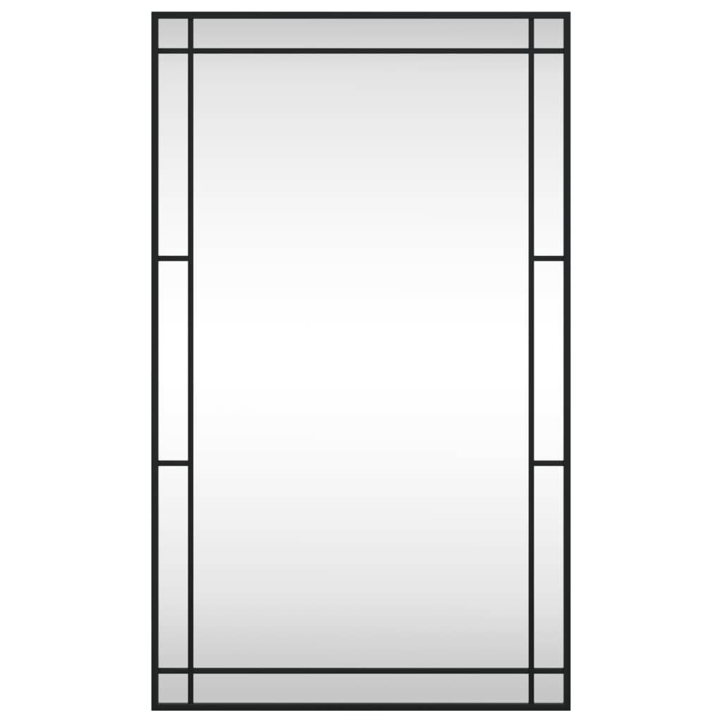 Maison Chic - Miroir mural - Miroir décoratif noir 60x100 cm rectangulaire fer - Image 3