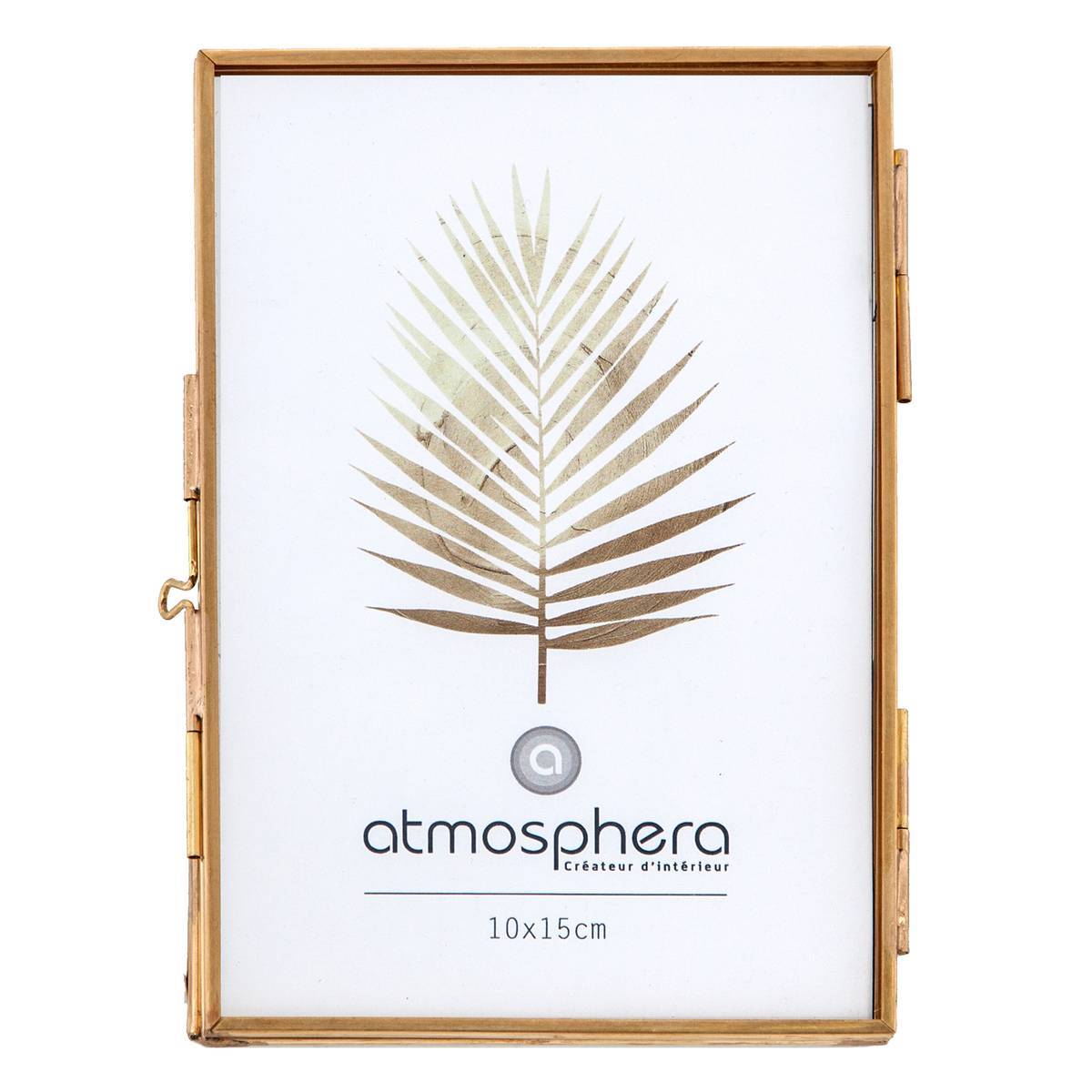 Atmosphera - Cadre photo "Mood" métal doré 10x15cm - Atmosphera Créateur d'intérieur - Imagen 2