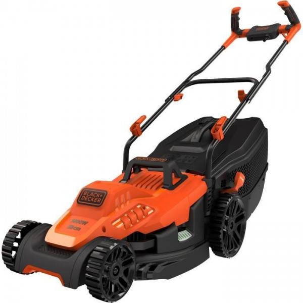 Tondeuse a Gazon   Filaire BLACK+DECKER BEMW471BH-QS 1600W 38 cm - 6 Hauteurs Réglables