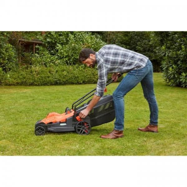 Tondeuse a Gazon Filaire BLACK+DECKER BEMW471BH-QS 1600W 38 cm - 6 Hauteurs Réglables - Image 4