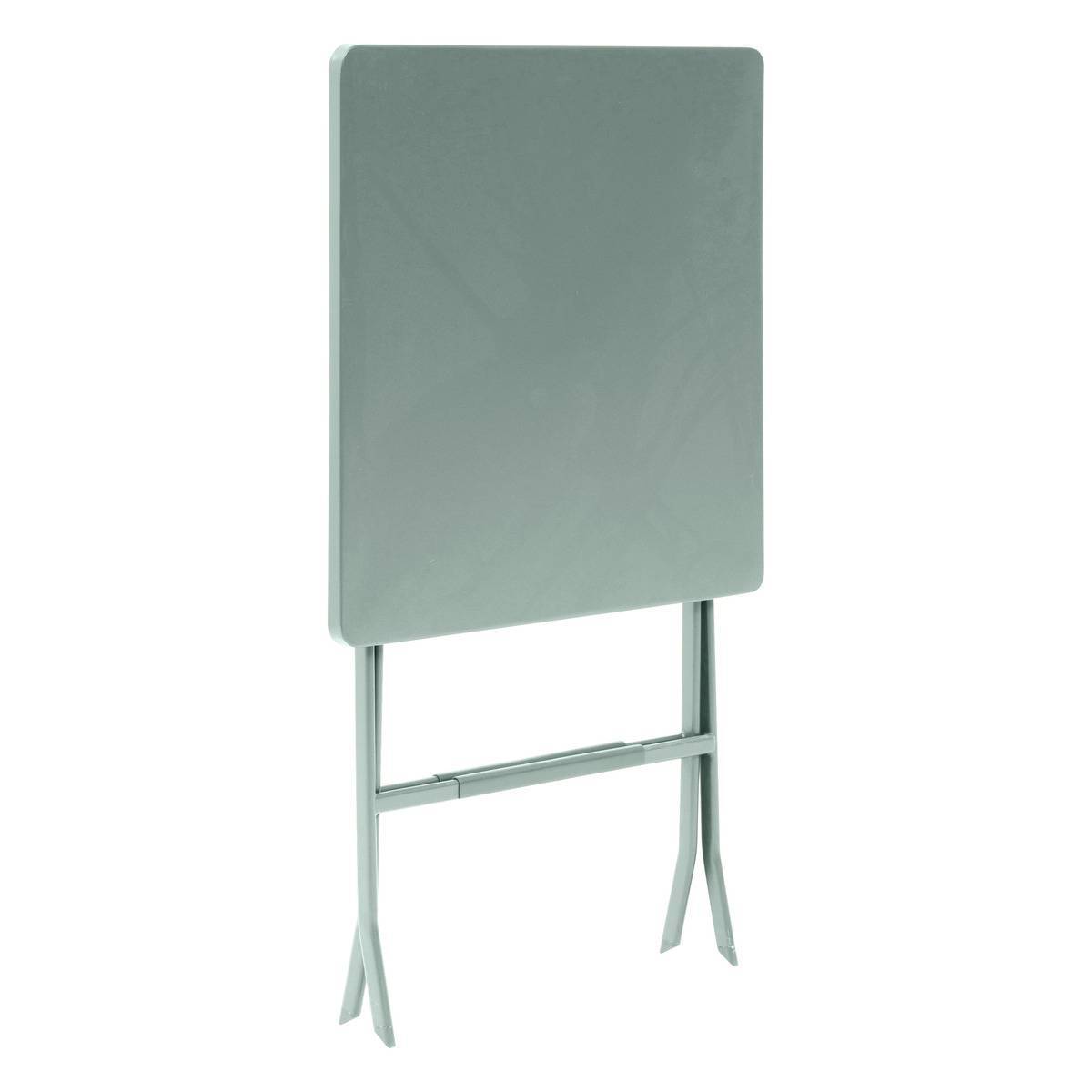 Hesperide - Table haute pliante de jardin "Greensboro" vert olive 2 places en acier traité époxy Hespéride - Imagen 3