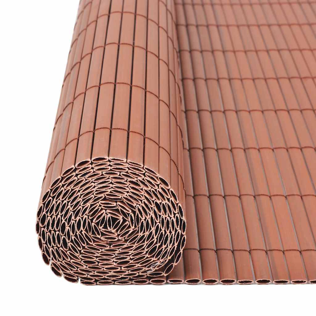 Clôture de jardin PVC Marron 90 x 500 cm - PANGIVO - Image 5