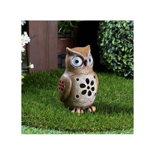 Chouette décorative solaire à led 16 cm MAGNETICLAND - Imagen 3