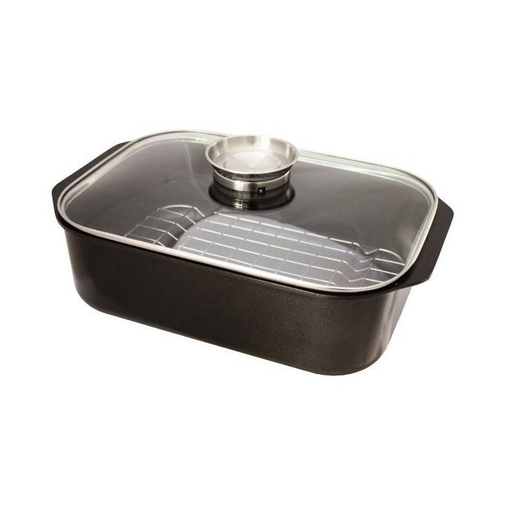 Baumalu - Cocotte rectangulaire en fonte d'aluminium 33x21cm + couvercle 382932 Baumalu - Imagen 1